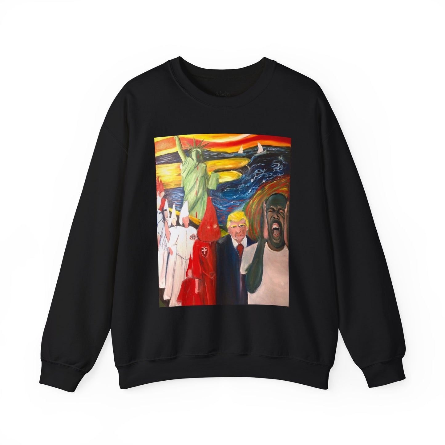 Political Statement Sweatshirt - American Scream Artwork