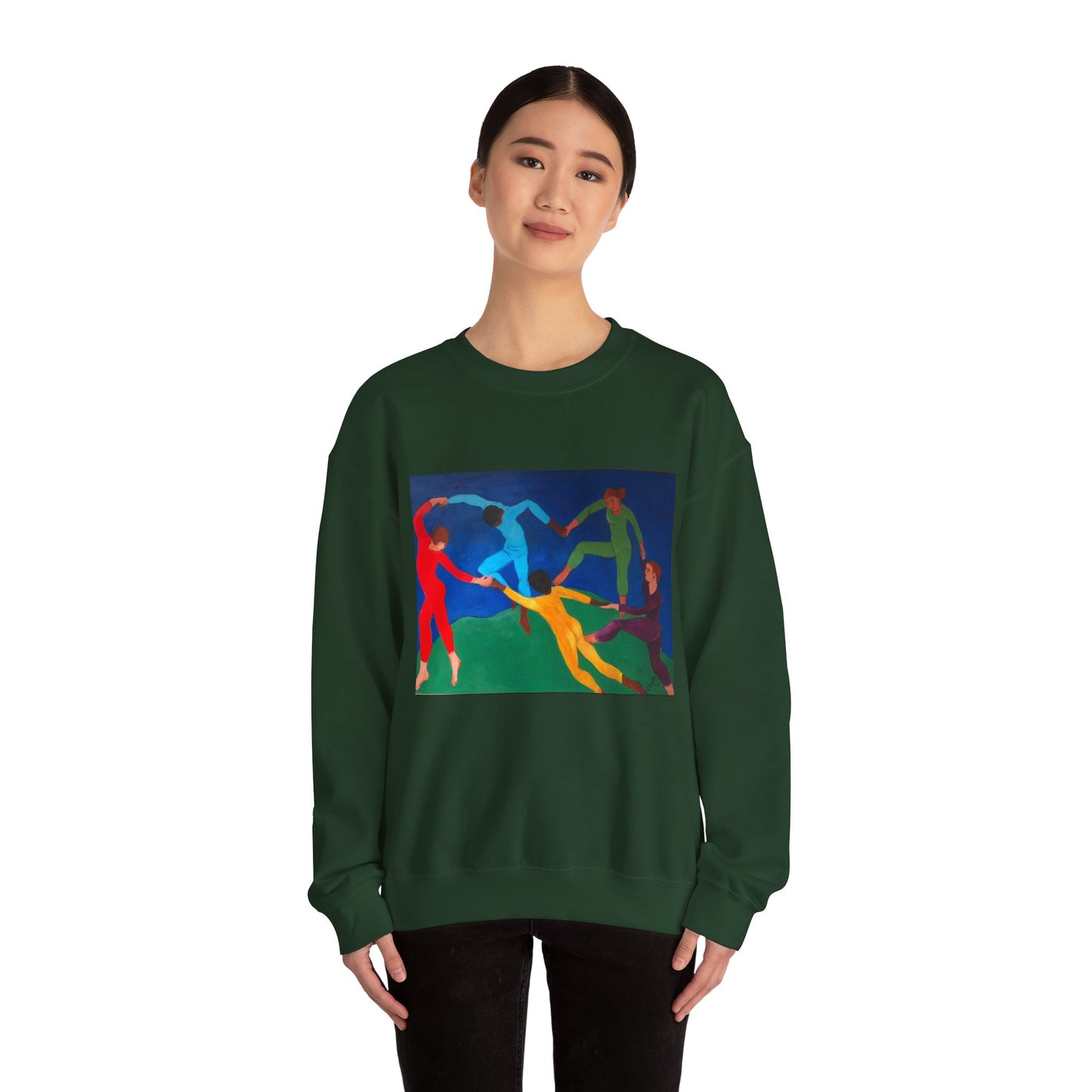 Colorful Artistic Crewneck Sweatshirt for Creative Spirits