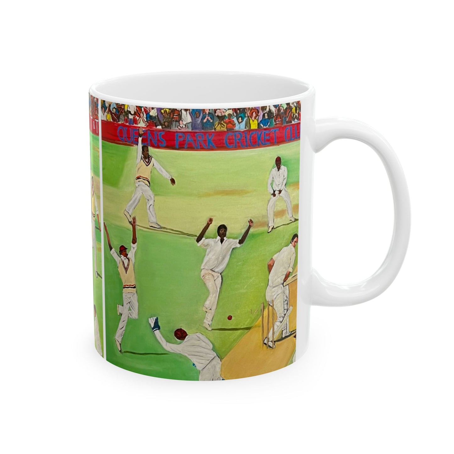 Cricket-Themed Ceramic Mug - Perfect Gift for Sports Fans