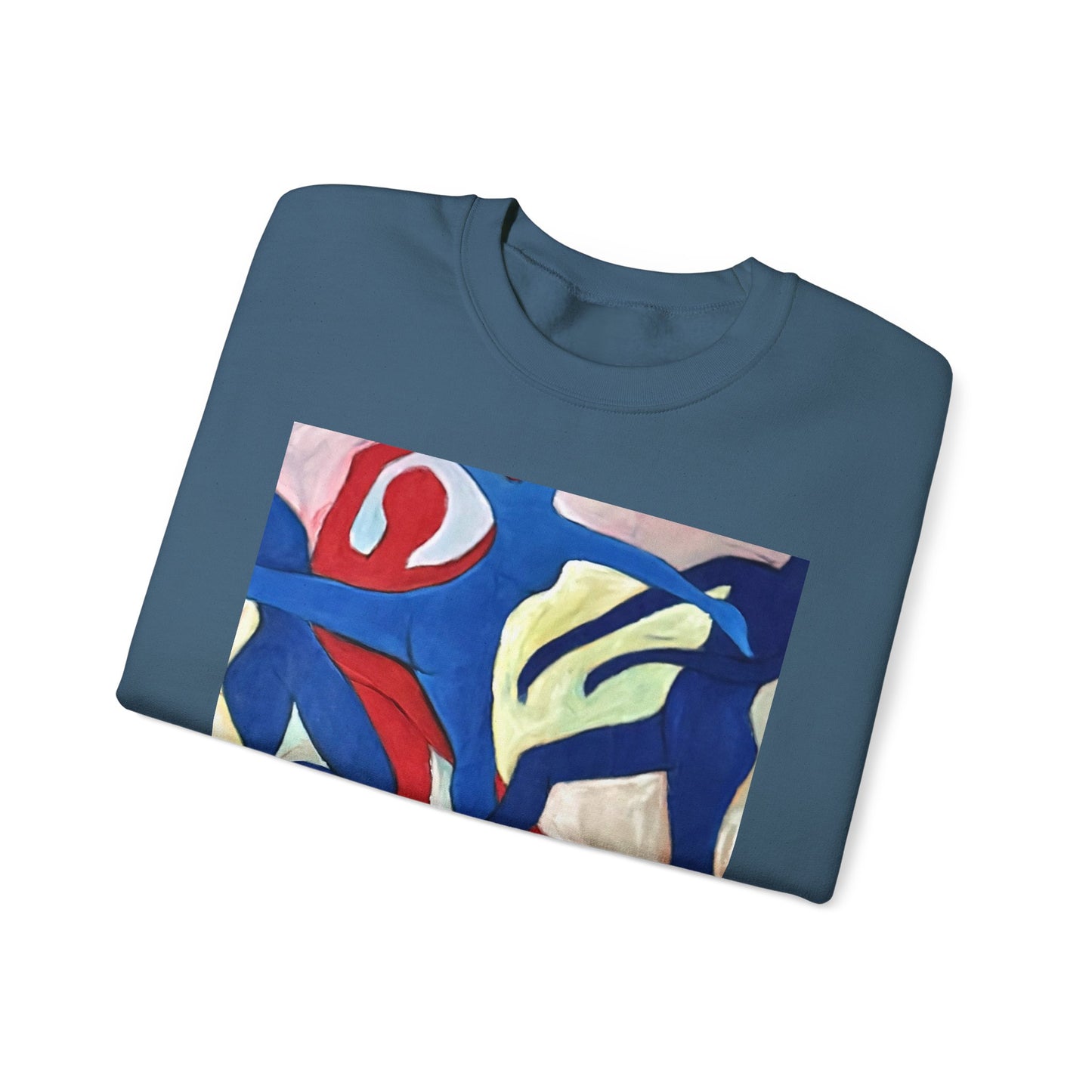 Dancer Art Crewneck Sweatshirt - Vibrant Abstract Painting by Alvin Clayton