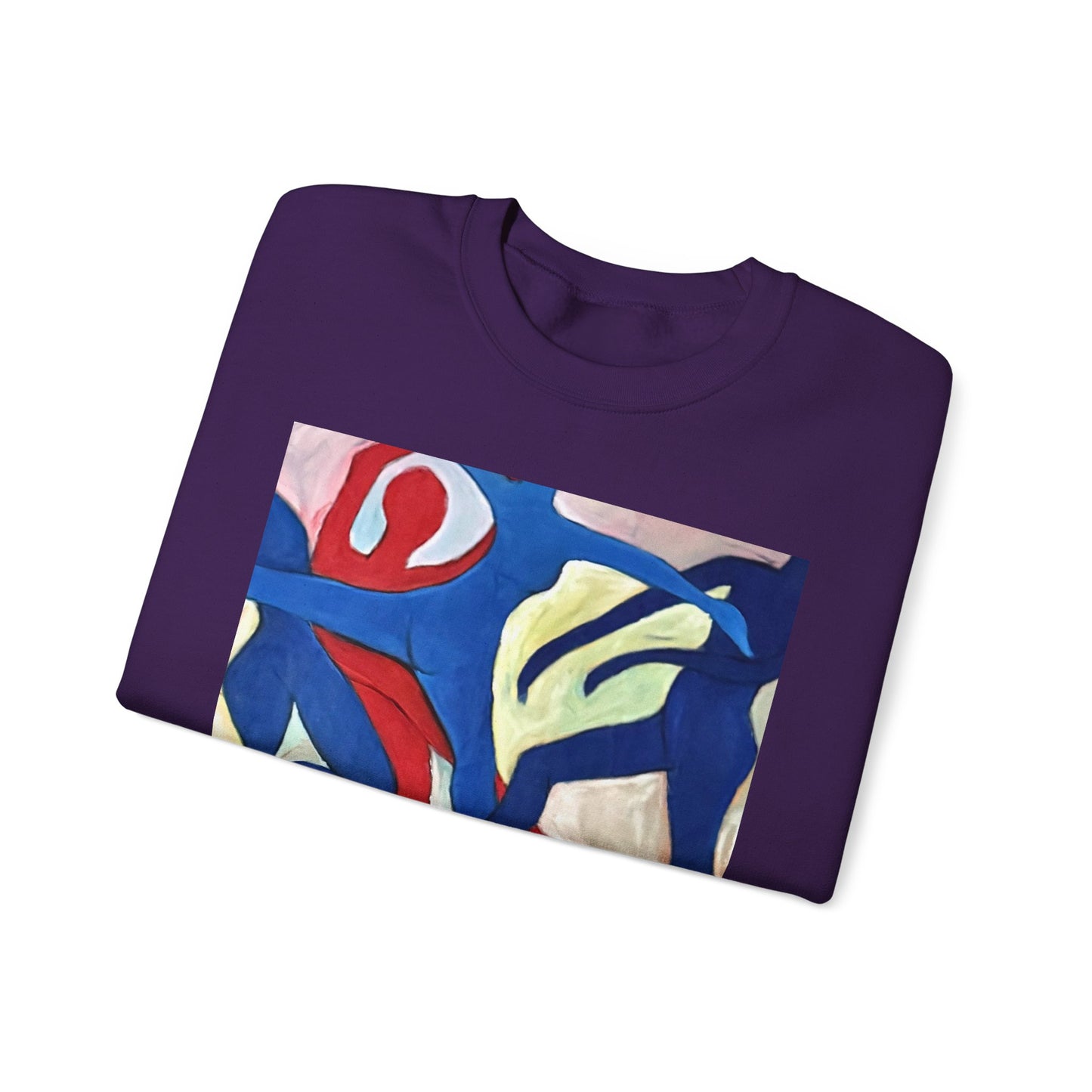 Dancer Art Crewneck Sweatshirt - Vibrant Abstract Painting by Alvin Clayton