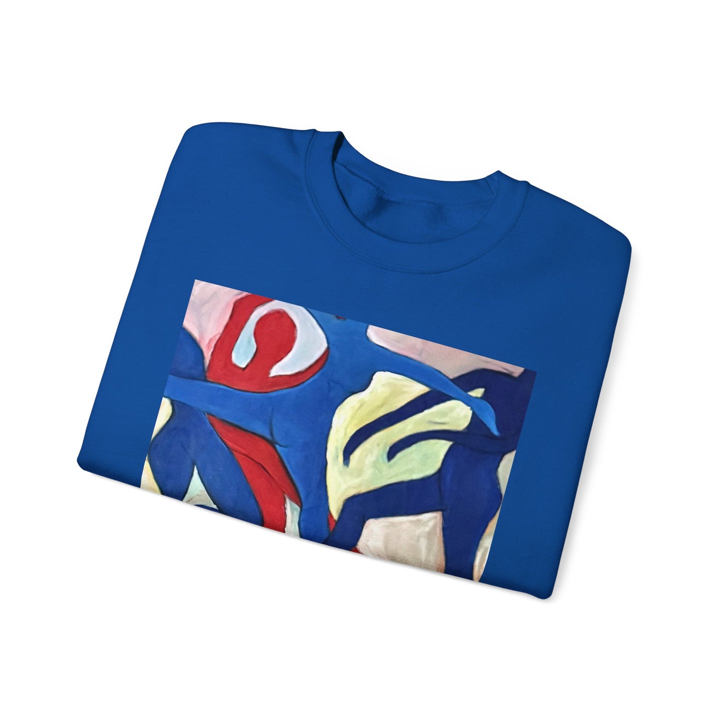 Dancer Art Crewneck Sweatshirt - Vibrant Abstract Painting by Alvin Clayton