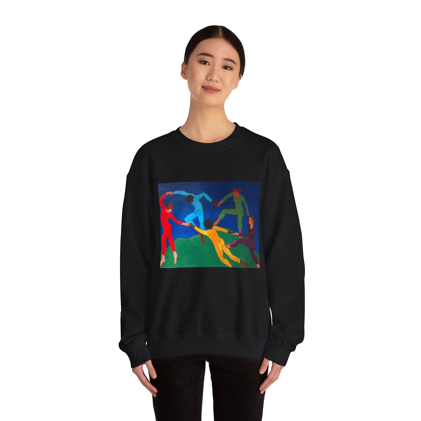 Colorful Artistic Crewneck Sweatshirt for Creative Spirits