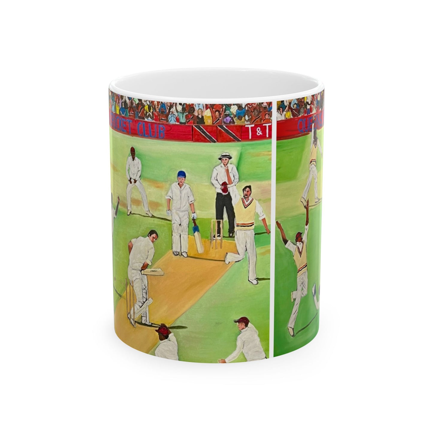 Cricket-Themed Ceramic Mug - Perfect Gift for Sports Fans