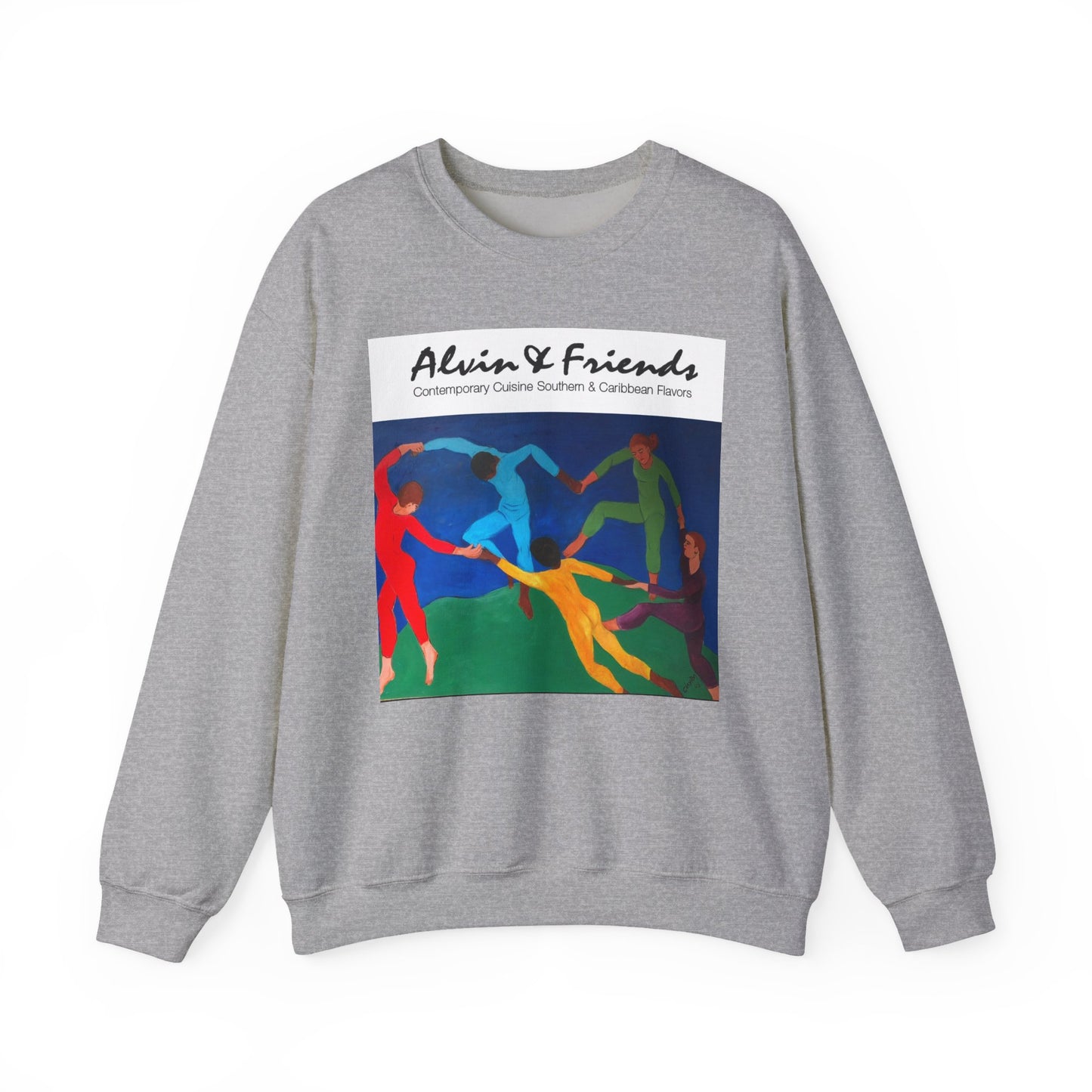 Alvin & Friends Art Crewneck Sweatshirt - Vibrant Unisex Heavy Blend