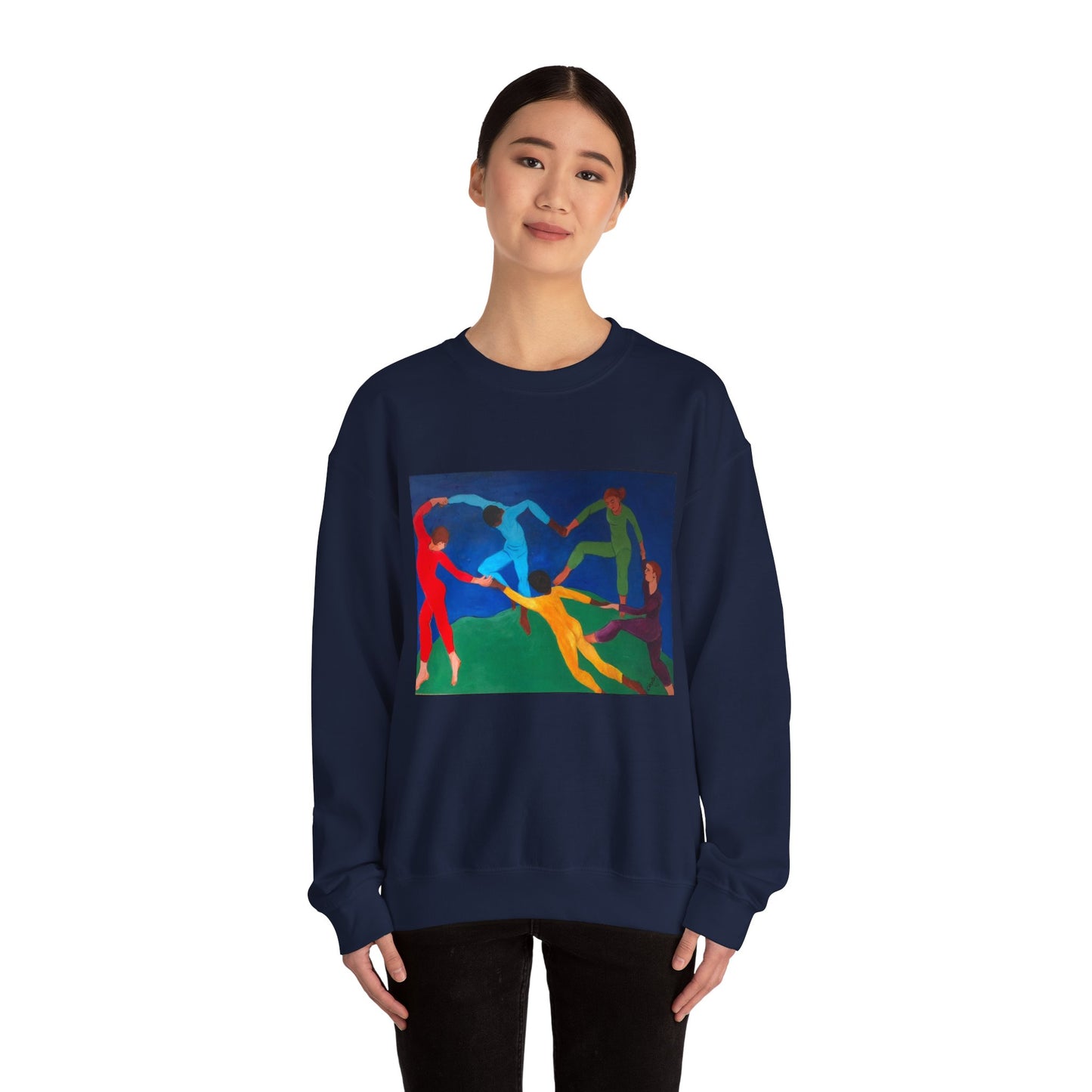 Colorful Artistic Crewneck Sweatshirt for Creative Spirits