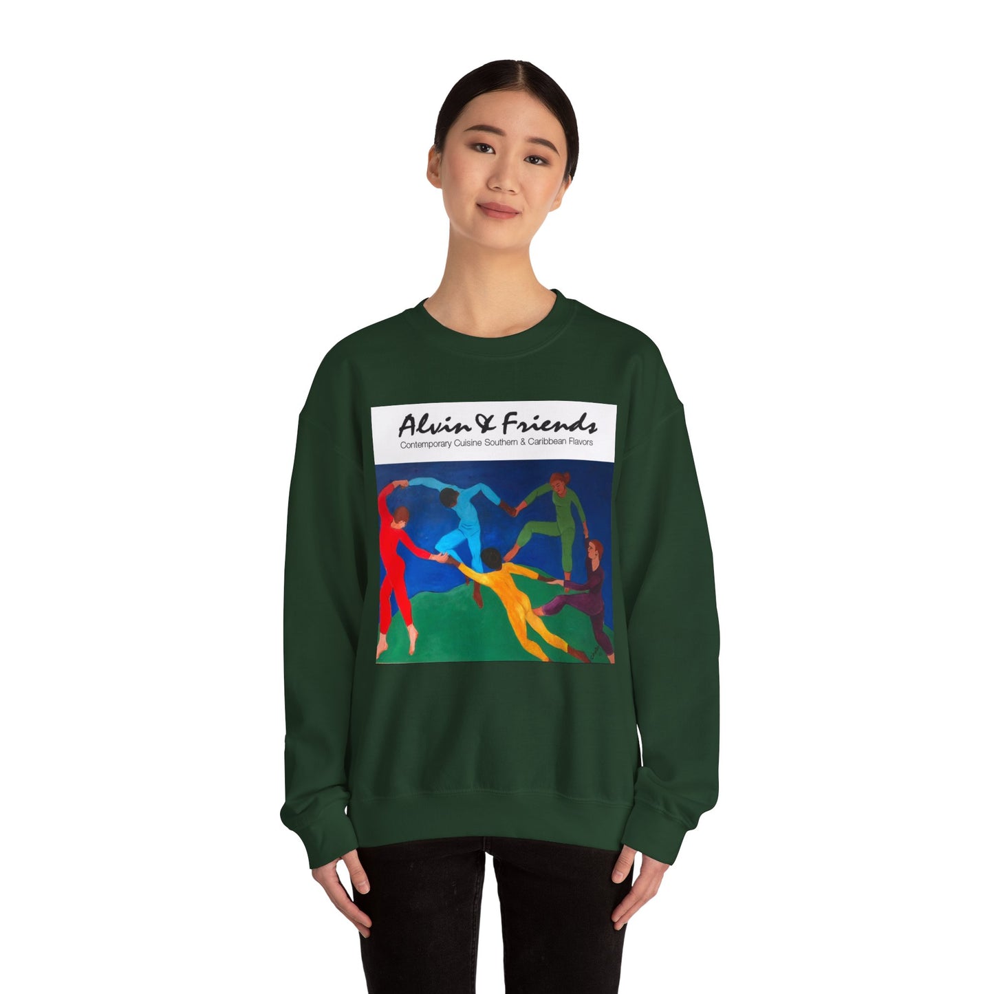 Alvin & Friends Art Crewneck Sweatshirt - Vibrant Unisex Heavy Blend