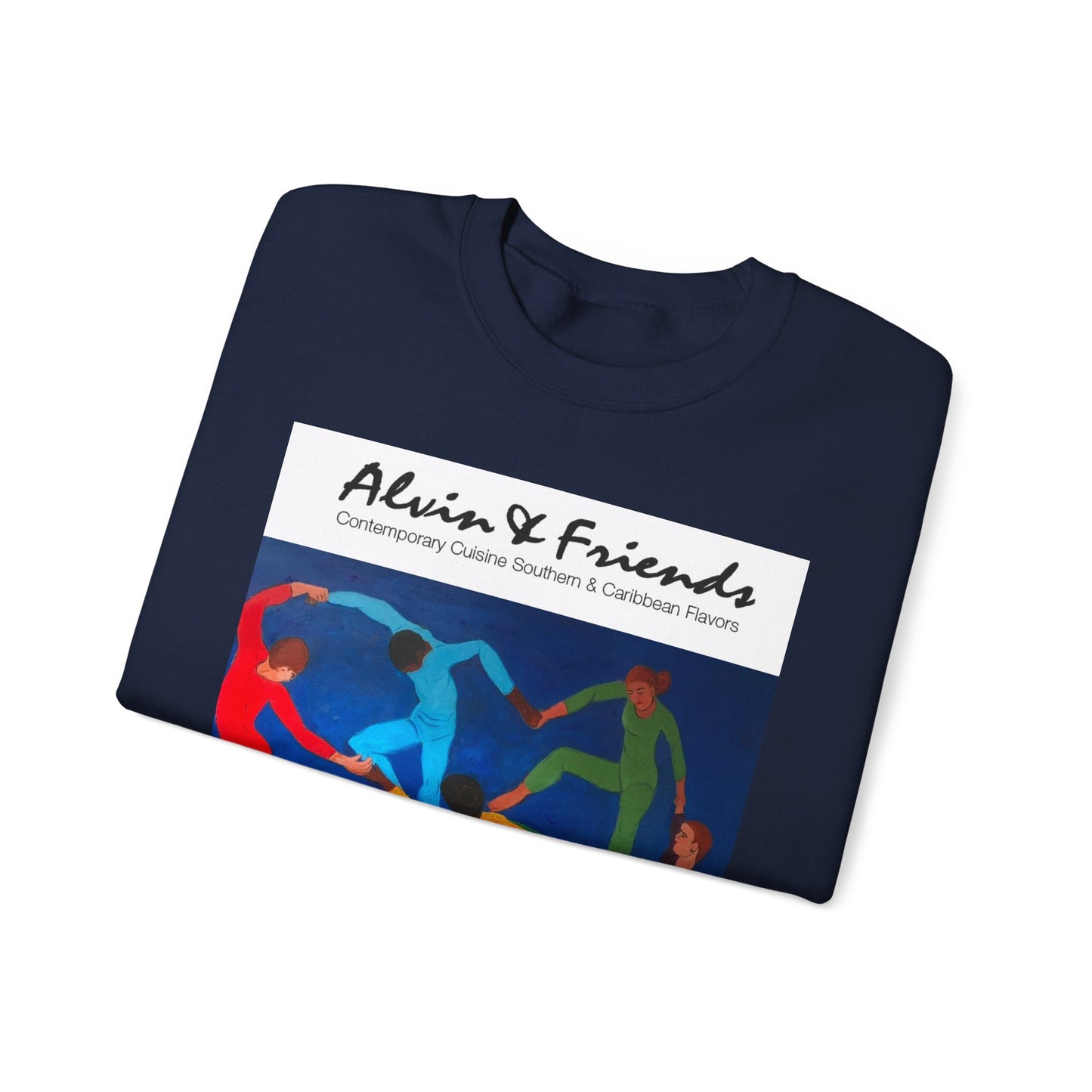 Alvin & Friends Art Crewneck Sweatshirt - Vibrant Unisex Heavy Blend