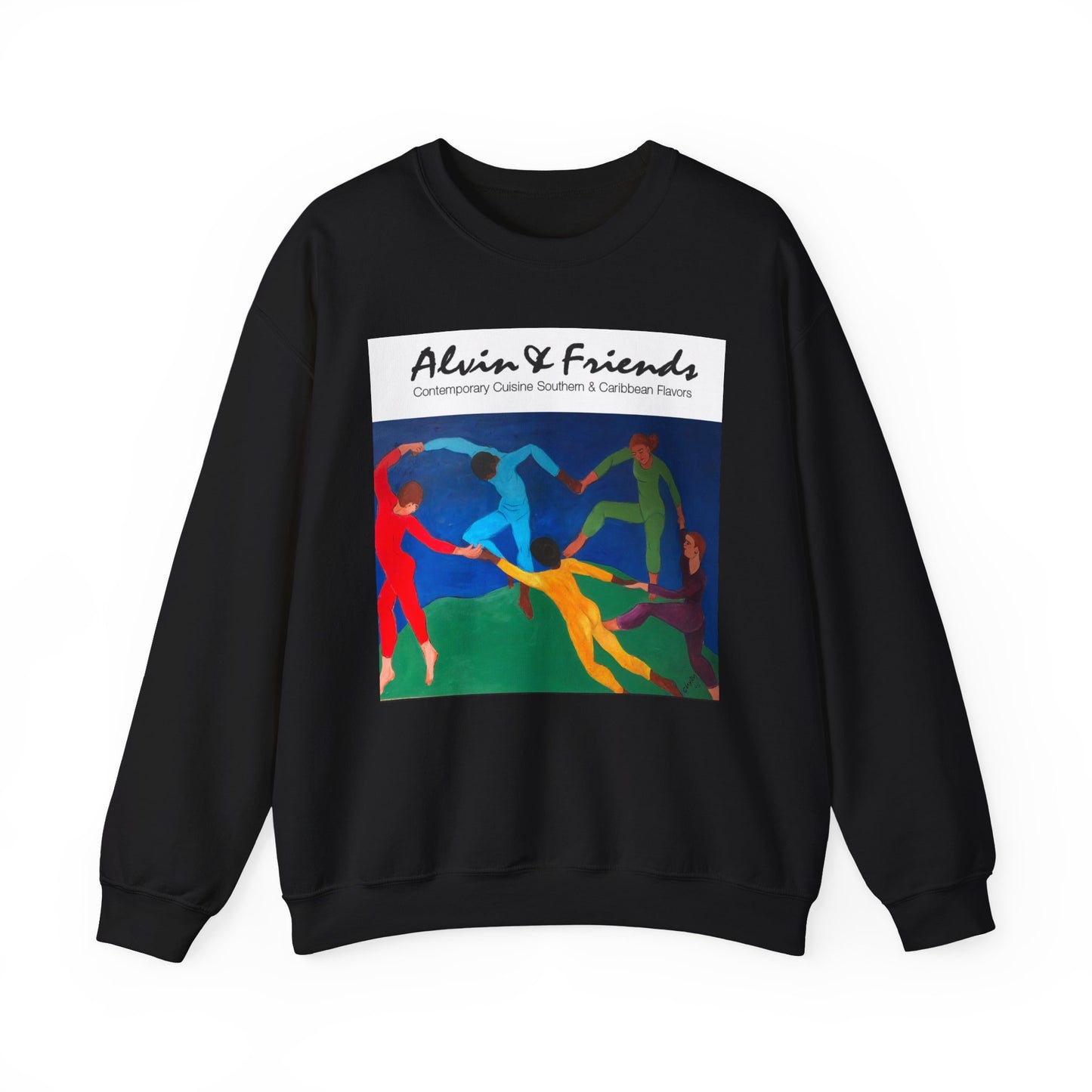Alvin & Friends Art Crewneck Sweatshirt - Vibrant Unisex Heavy Blend