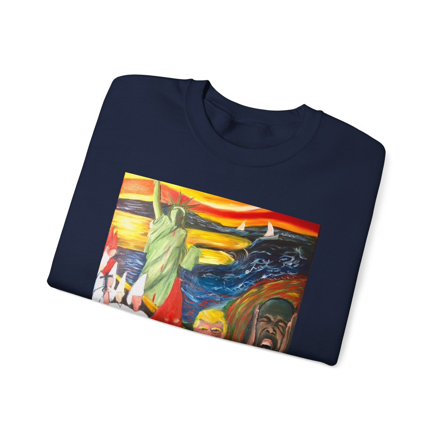 Political Statement Sweatshirt - American Scream Artwork